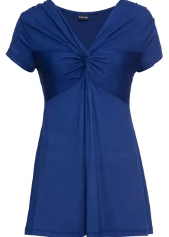 bonprix bonprix Camiseta de mezcla de viscosa Azul oxford
