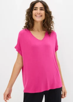 bonprix bonprix Camiseta de mezcla de viscosa fluida Magnolia Discount