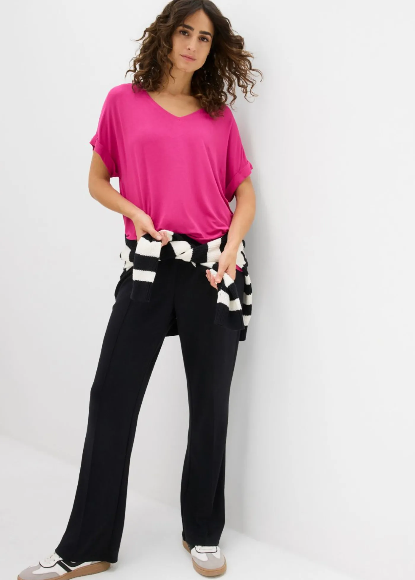 bonprix bonprix Camiseta de mezcla de viscosa fluida Magnolia Discount