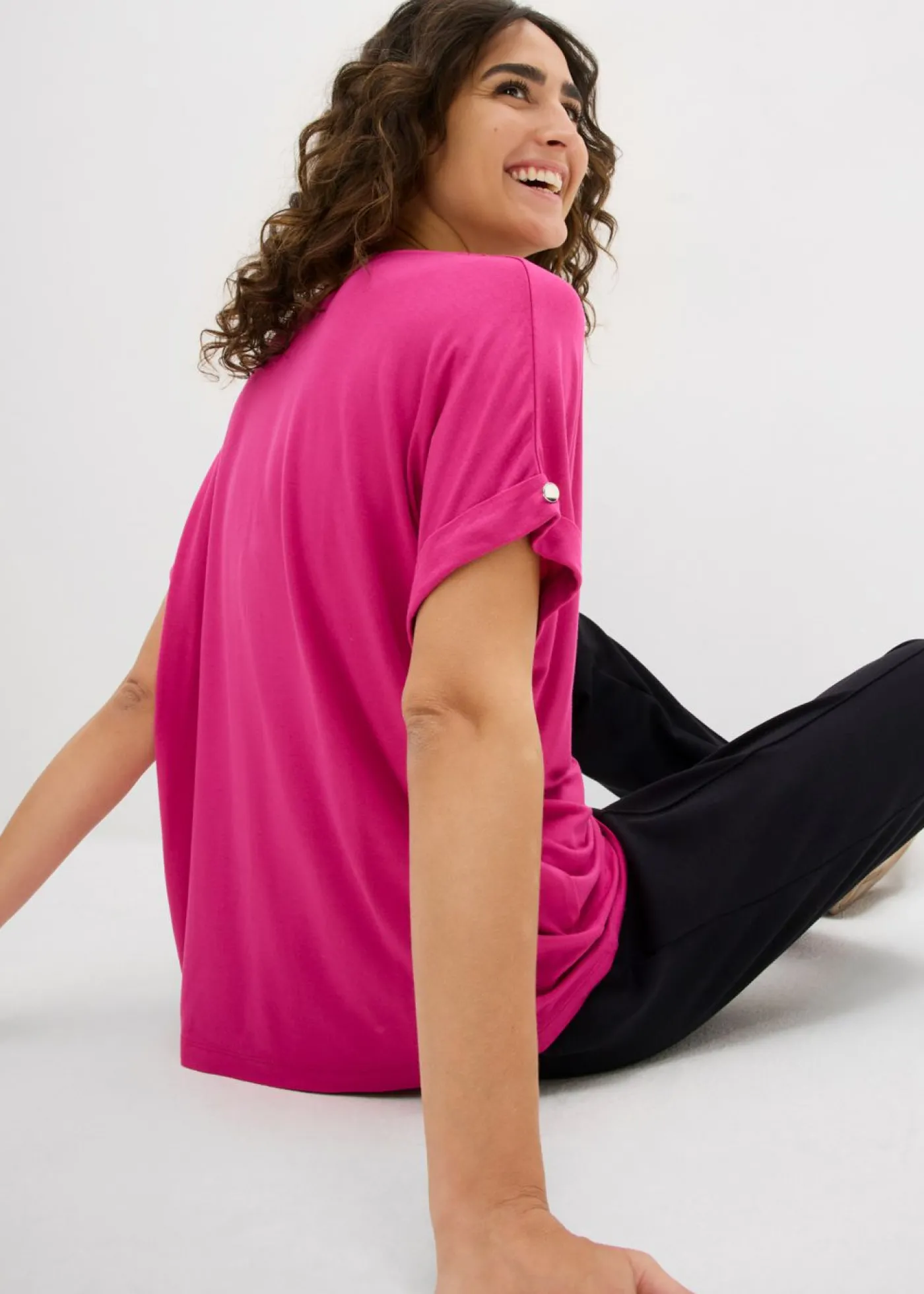 bonprix bonprix Camiseta de mezcla de viscosa fluida Magnolia Discount