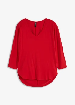bonprix bonprix Camiseta de mezcla de viscosa fluida fresa Sale