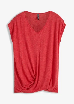 bonprix bonprix Camiseta de mezcla de viscosa Rojo jaspeado New
