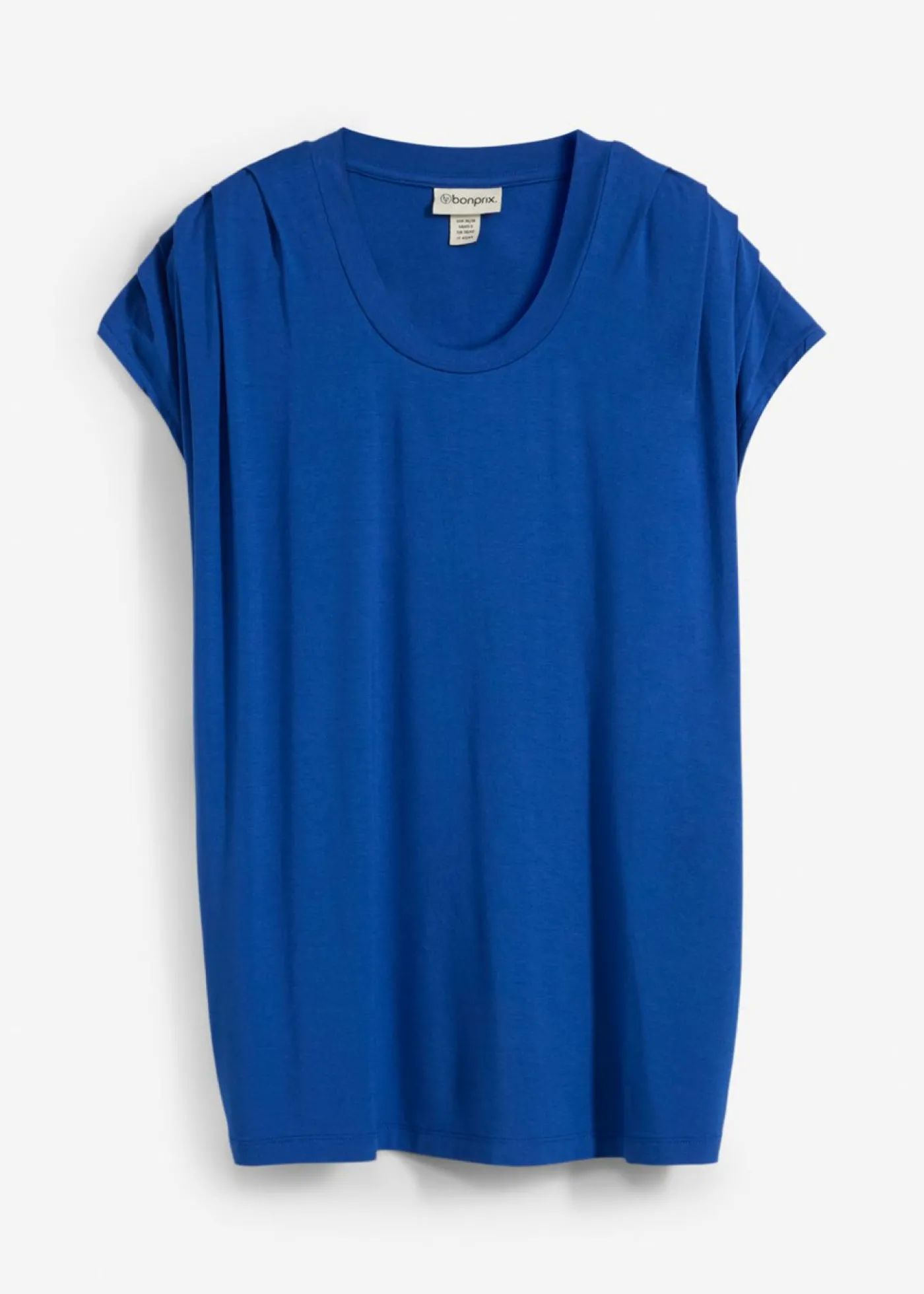 bonprix bonprix Camiseta de mezcla de viscosa fluida azul genciana New