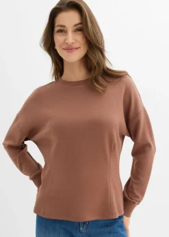 bonprix bonprix Camiseta de neopreno entallada Marrón castaño Clearance