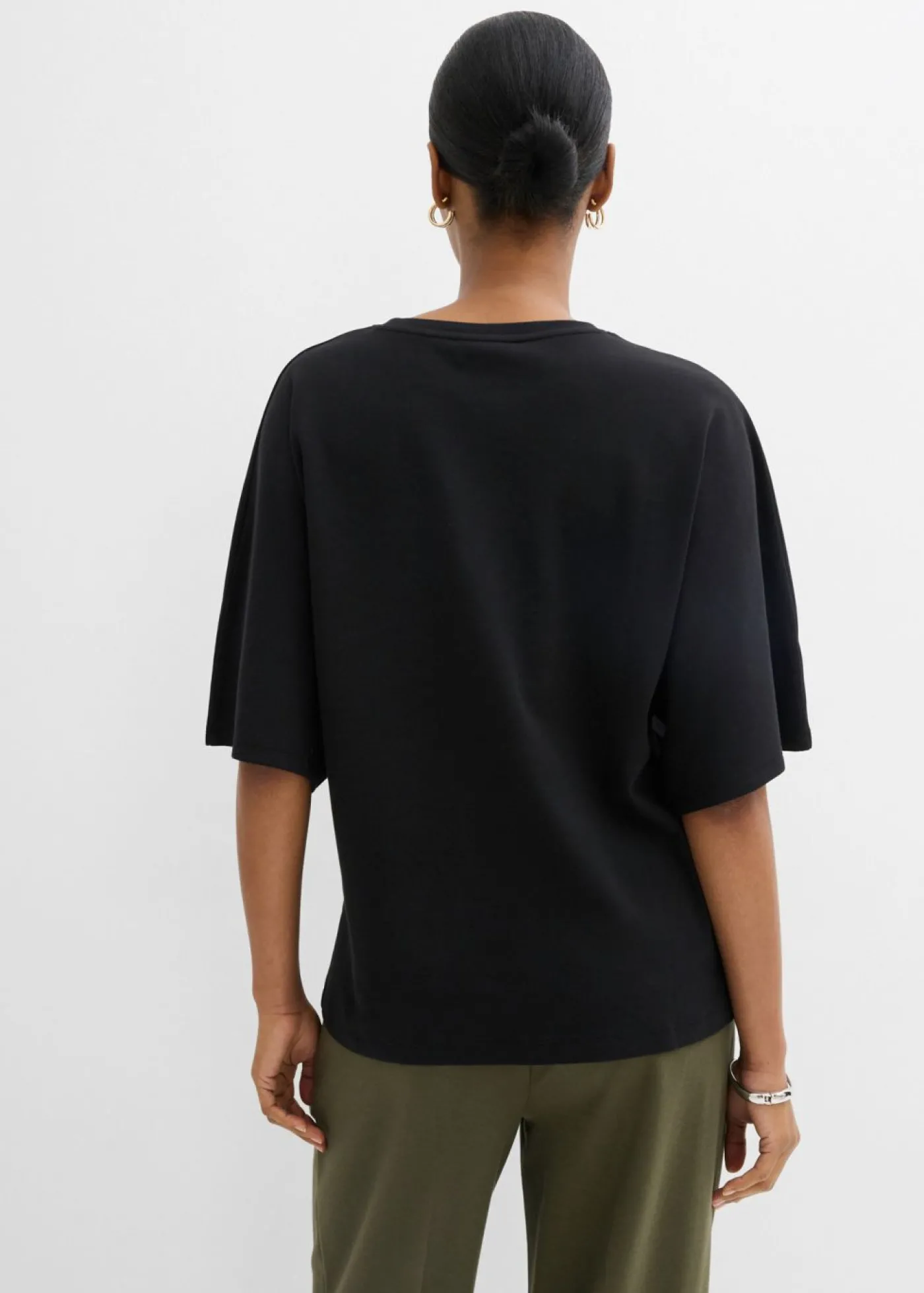 bonprix bonprix Camiseta de punto grueso Negro Best
