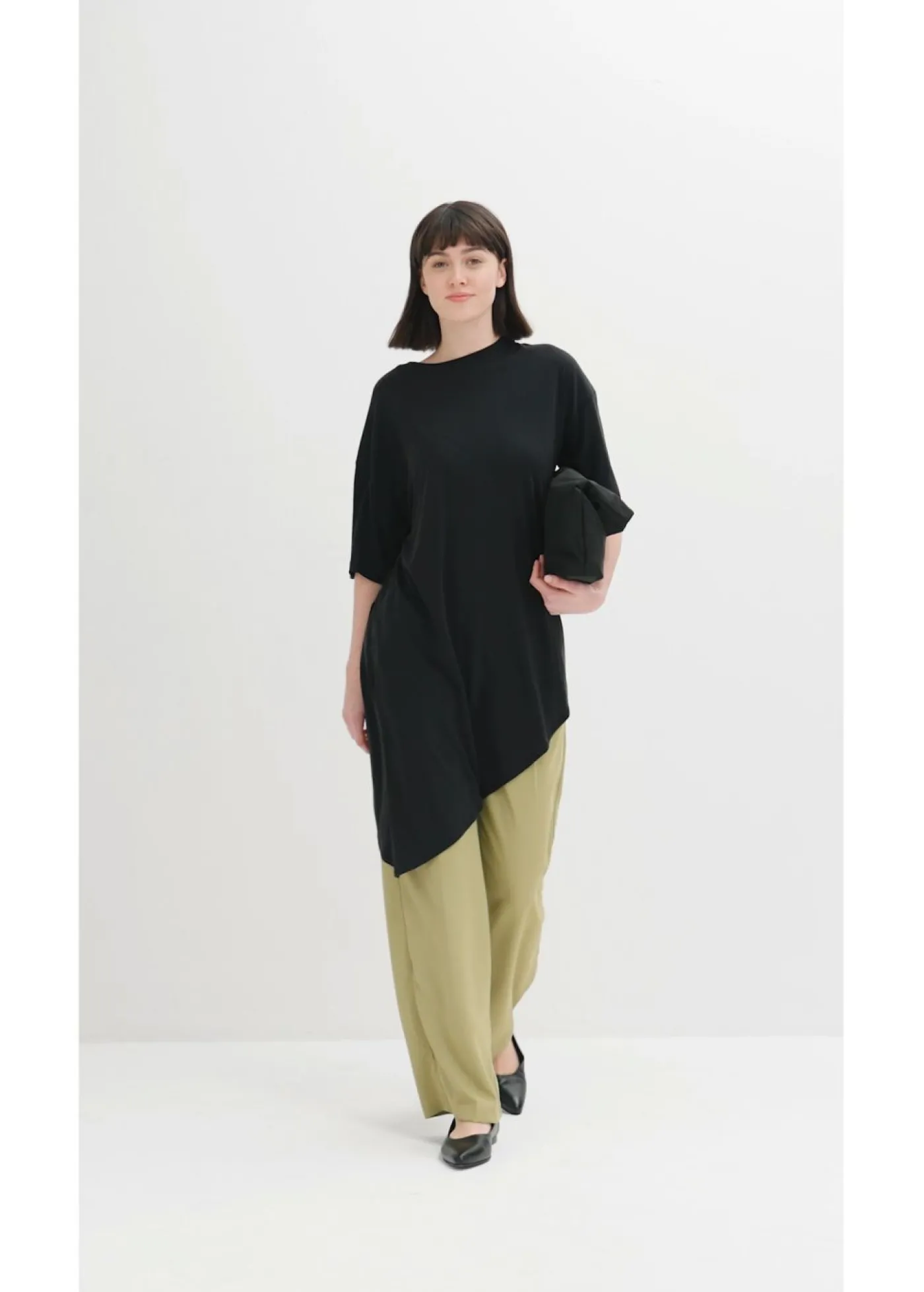 bonprix bonprix Camiseta de suave mezcla de modal Negro Discount