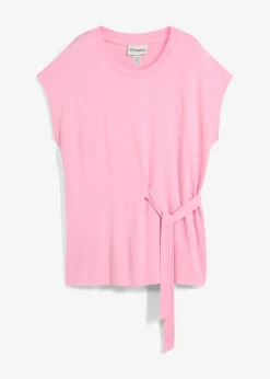 bonprix bonprix Camiseta de suave mezcla de viscosa Rosa Best