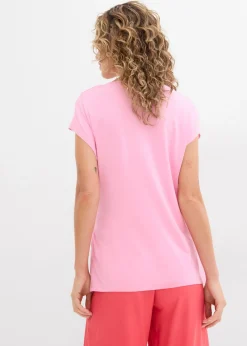 bonprix bonprix Camiseta de suave mezcla de viscosa Rosa Best