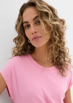 bonprix bonprix Camiseta de suave mezcla de viscosa Rosa Best