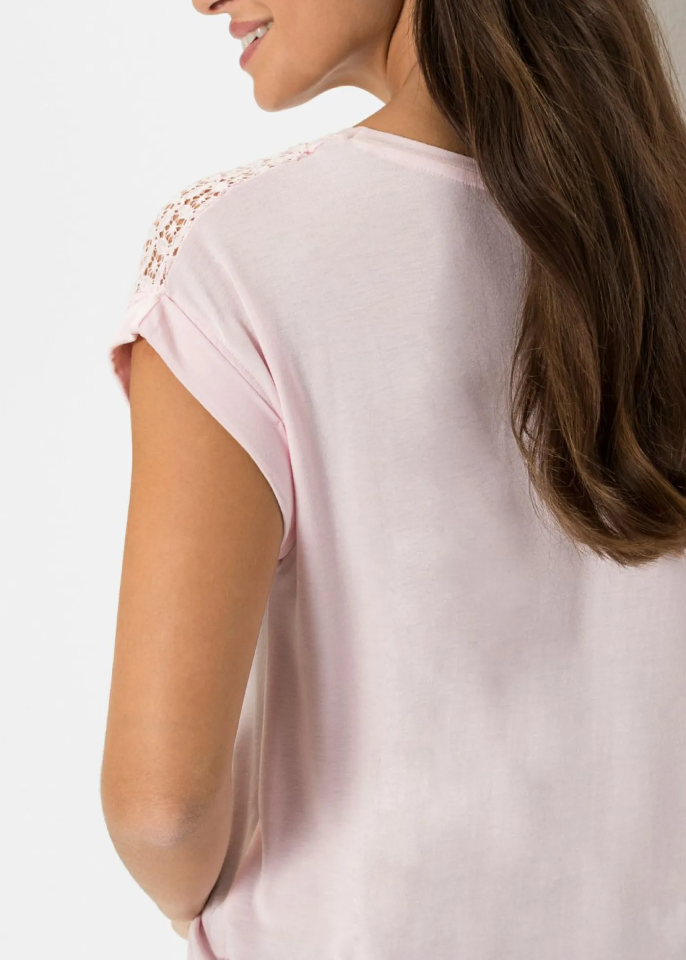 bonprix bonprix Camiseta de suave mezcla de viscosa rosa pálido Clearance