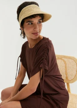 bonprix bonprix Camiseta de viscosa fluida Marrón tierra Discount