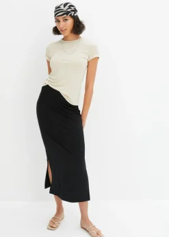 bonprix bonprix Camiseta de viscosa fluida Turquesa claro Outlet