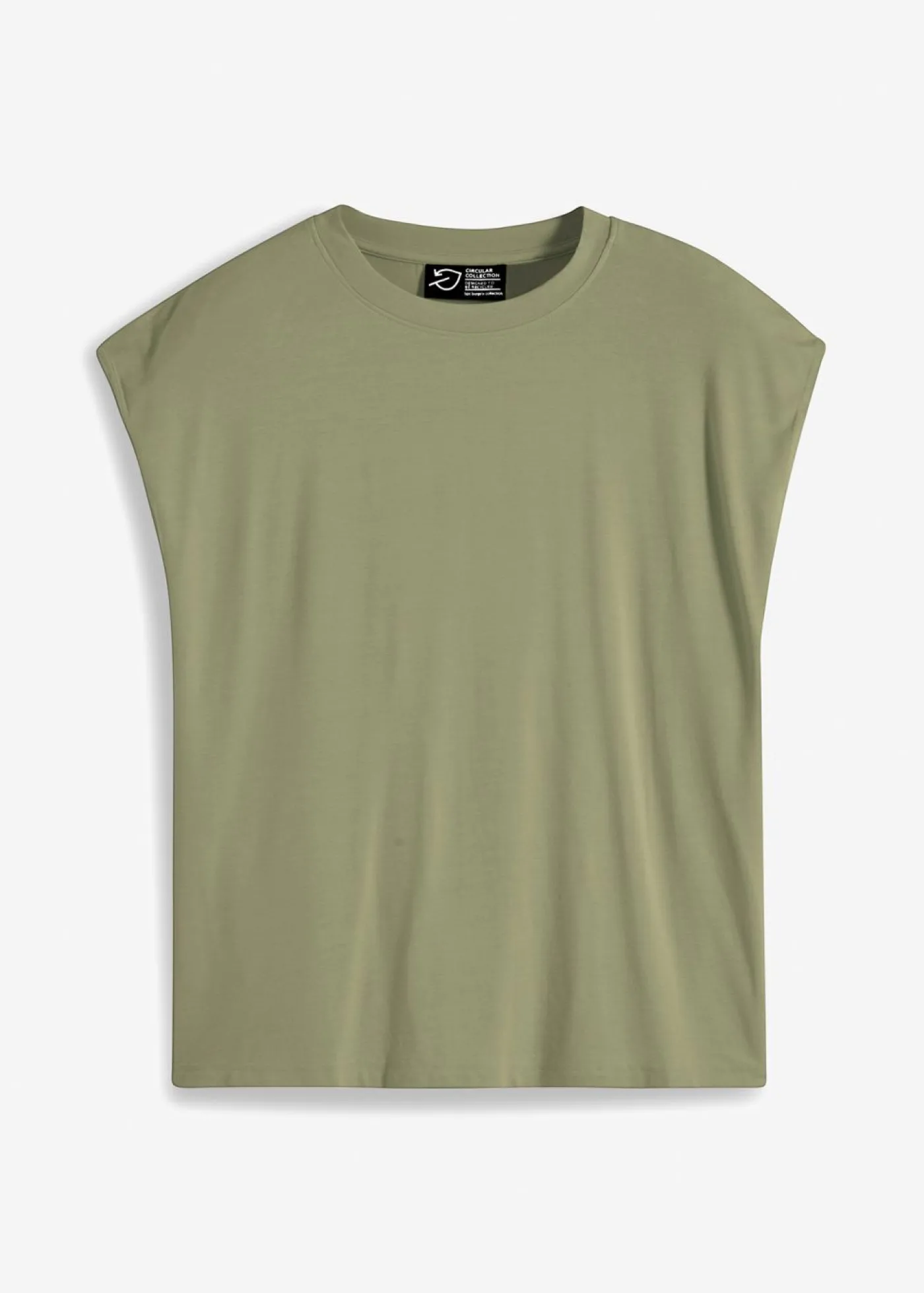 bonprix bonprix Camiseta de viscosa suave Verde oliva Sale