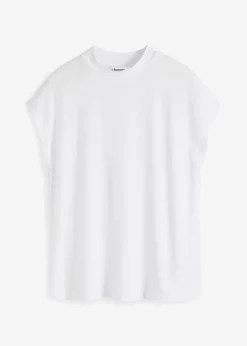 bonprix bonprix Camiseta de viscosa suave Blanco Online