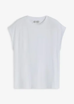 bonprix bonprix Camiseta de viscosa suave Blanco Outlet