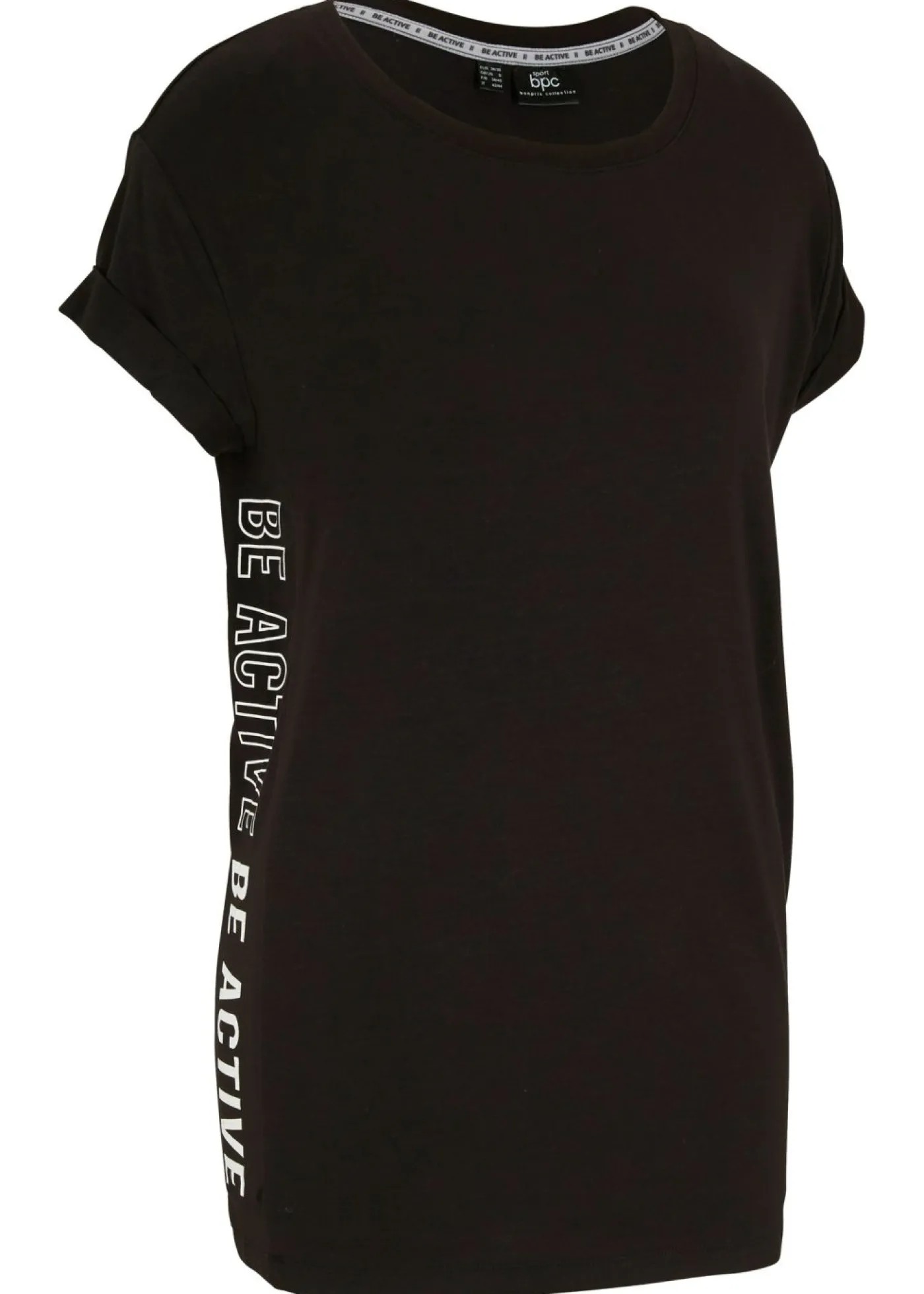 bonprix bonprix Camiseta deportiva Negro estampado Clearance
