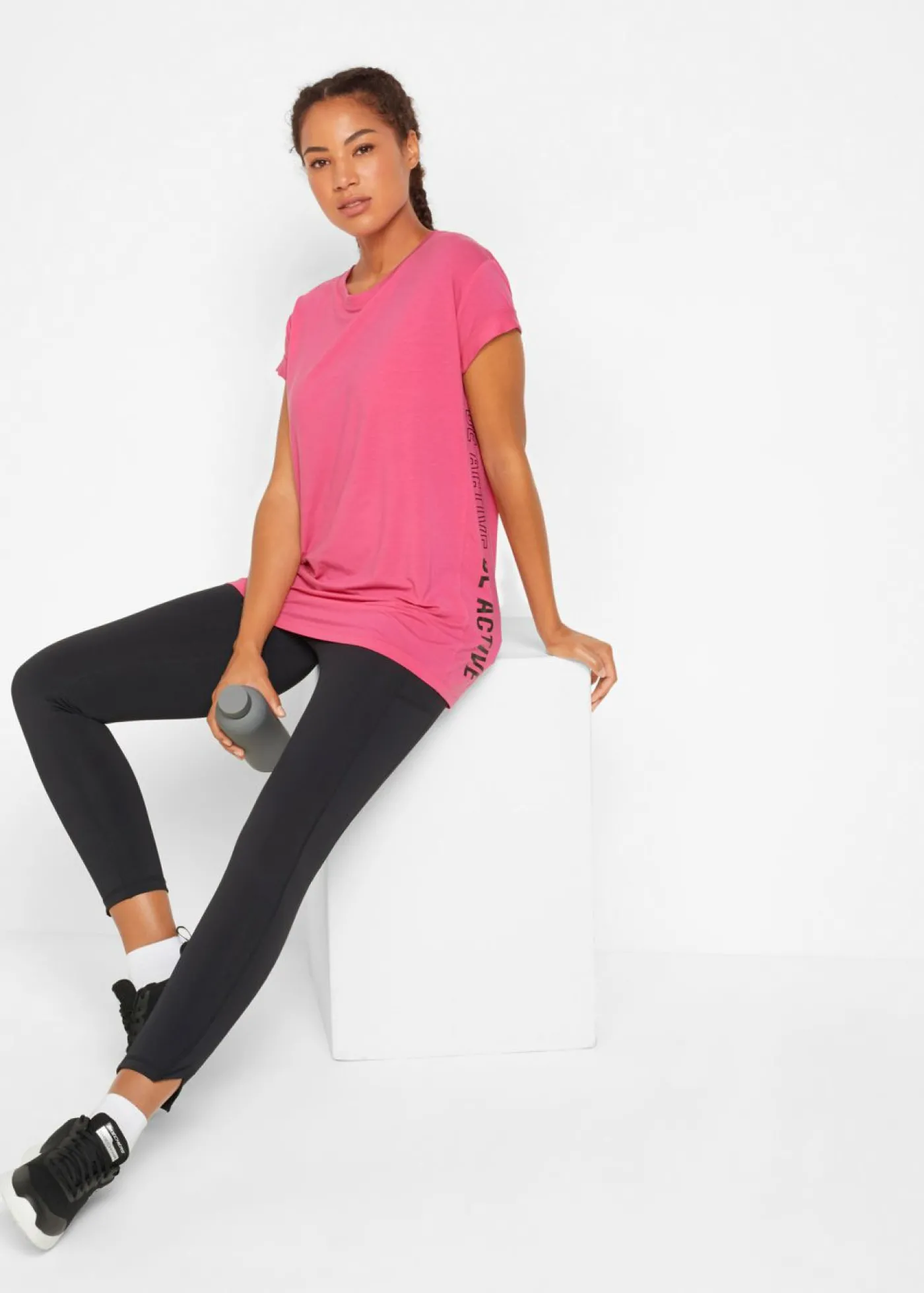 bonprix bonprix Camiseta deportiva Pink lady estampado
