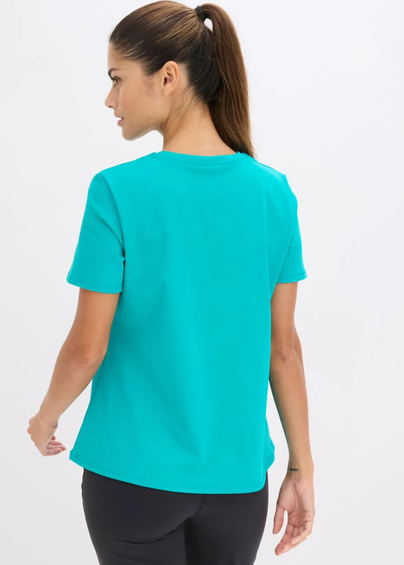 bonprix bonprix Camiseta deportiva de algodón resistente Esmeralda Outlet