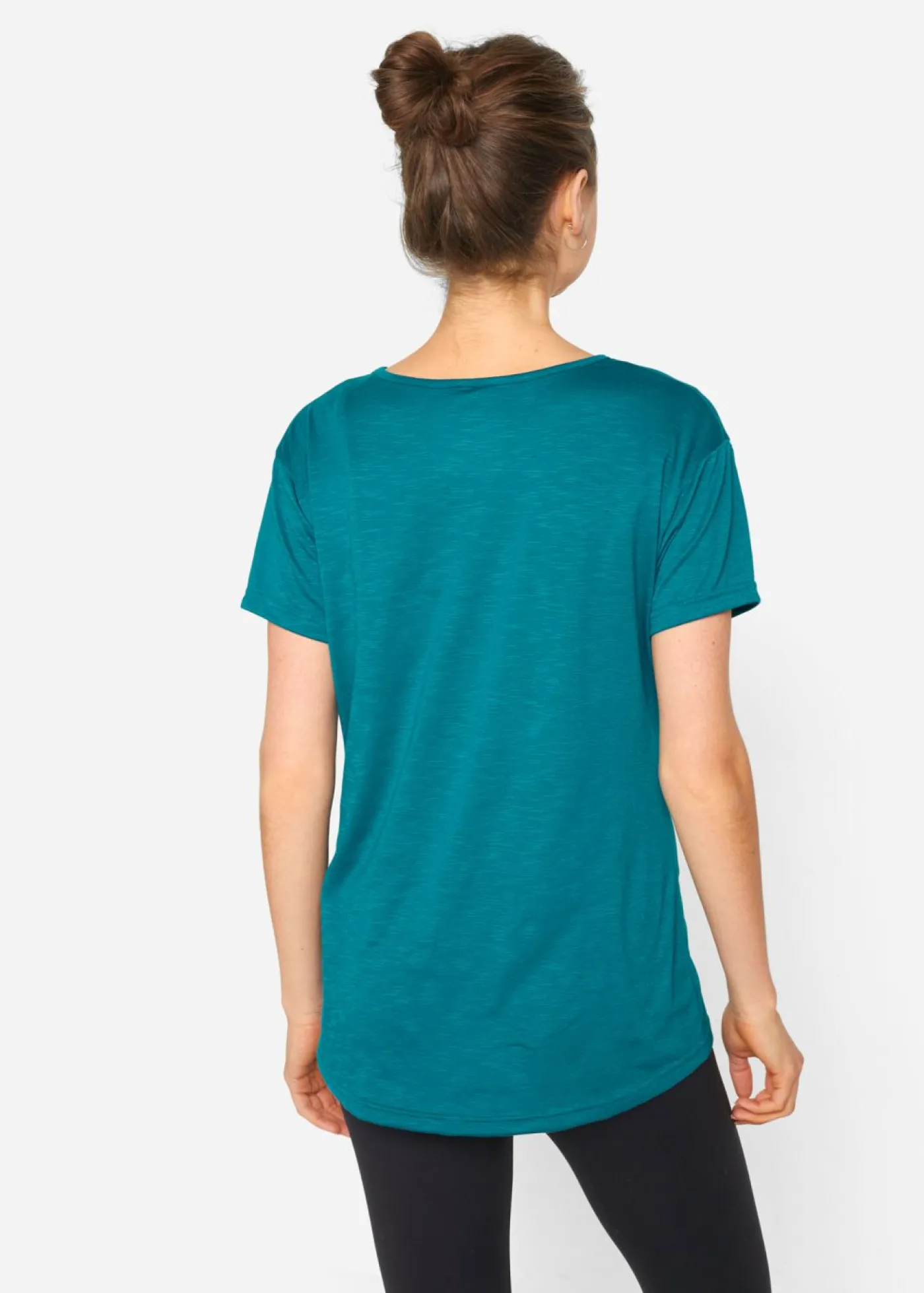 bonprix bonprix Camiseta deportiva de material de secado rápido (2 unidades) turquesa profundo+negro Outlet