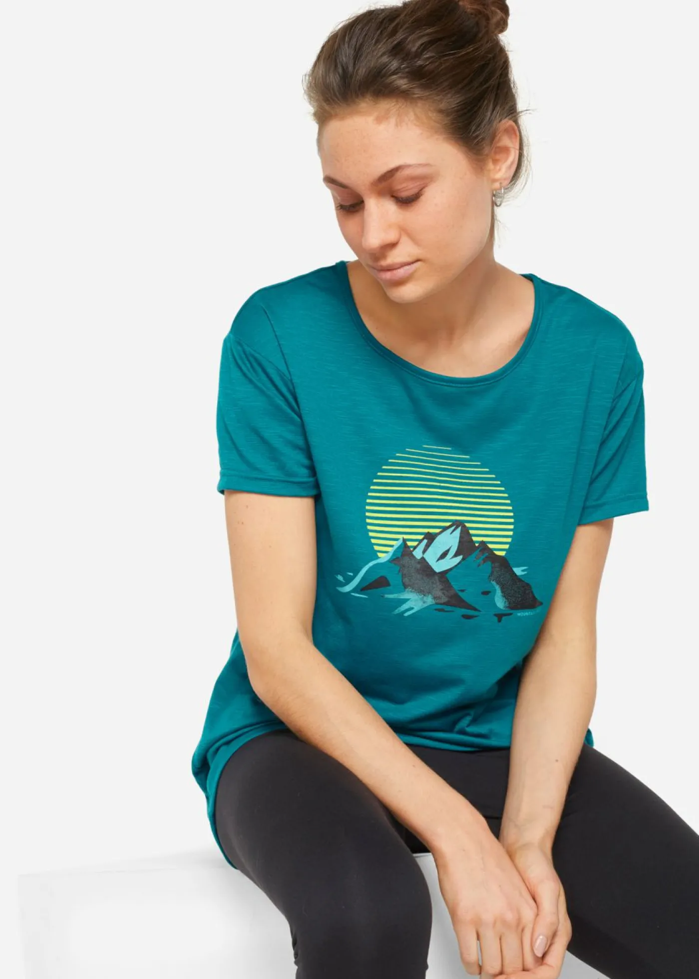 bonprix bonprix Camiseta deportiva de material de secado rápido (2 unidades) turquesa profundo+negro Outlet