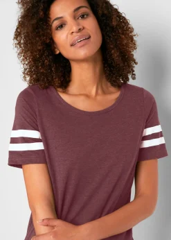 bonprix bonprix Camiseta deportiva ligera (2 unidades) pizarra+púrpura oscuro moteado Best