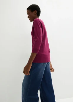 bonprix bonprix Camiseta elástica con escote en forma de U Baya Online