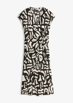 bonprix bonprix Camiseta estampada Negro-blanco lana Hot