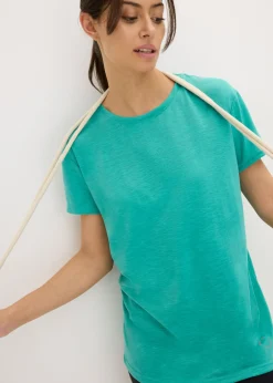 bonprix bonprix Camiseta funcional de secado rápido (2 unidades) Esmeralda-negro Sale