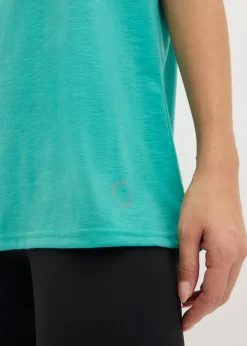 bonprix bonprix Camiseta funcional de secado rápido (2 unidades) Esmeralda-negro Sale