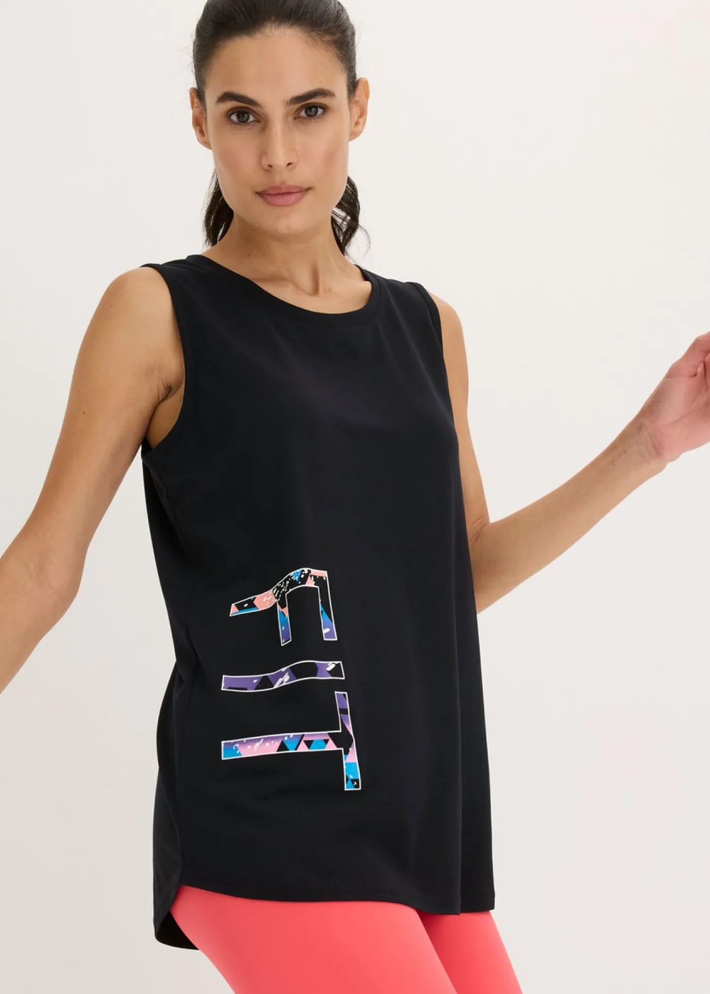 bonprix bonprix Camiseta funcional de secado rápido (2 unidades) Negro-salmón
