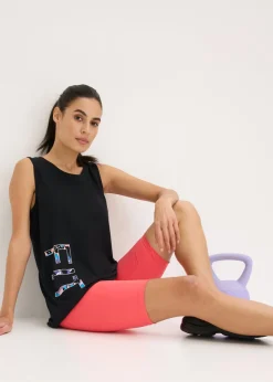 bonprix bonprix Camiseta funcional de secado rápido (2 unidades) Negro-salmón