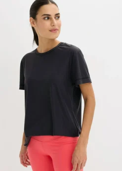 bonprix bonprix Camiseta funcional ultrasuave de secado rápido Negro Outlet