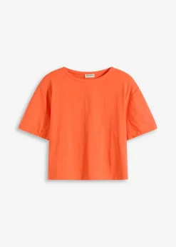 bonprix bonprix Camiseta holgada de algodón orgánico puro mango Outlet