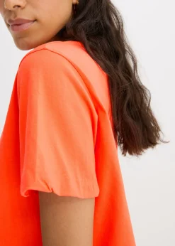 bonprix bonprix Camiseta holgada de algodón orgánico puro mango Outlet
