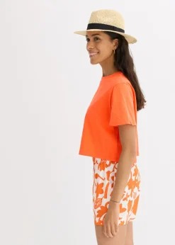 bonprix bonprix Camiseta holgada de algodón orgánico puro mango Outlet