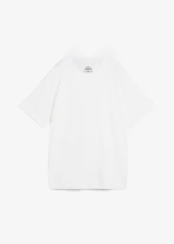 bonprix bonprix Camiseta holgada de algodón orgánico puro Blanco Hot