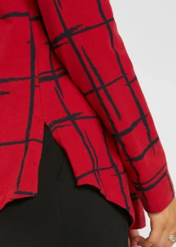 bonprix bonprix Camiseta larga Rojo oscuro-negro New