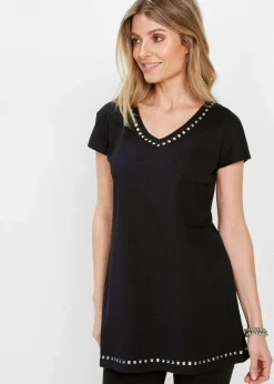 bonprix bonprix Camiseta larga Violeta-plateado Best