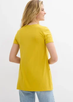 bonprix bonprix Camiseta larga con viscosa curry limón Hot
