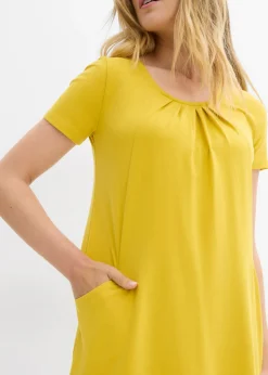 bonprix bonprix Camiseta larga con viscosa curry limón Hot