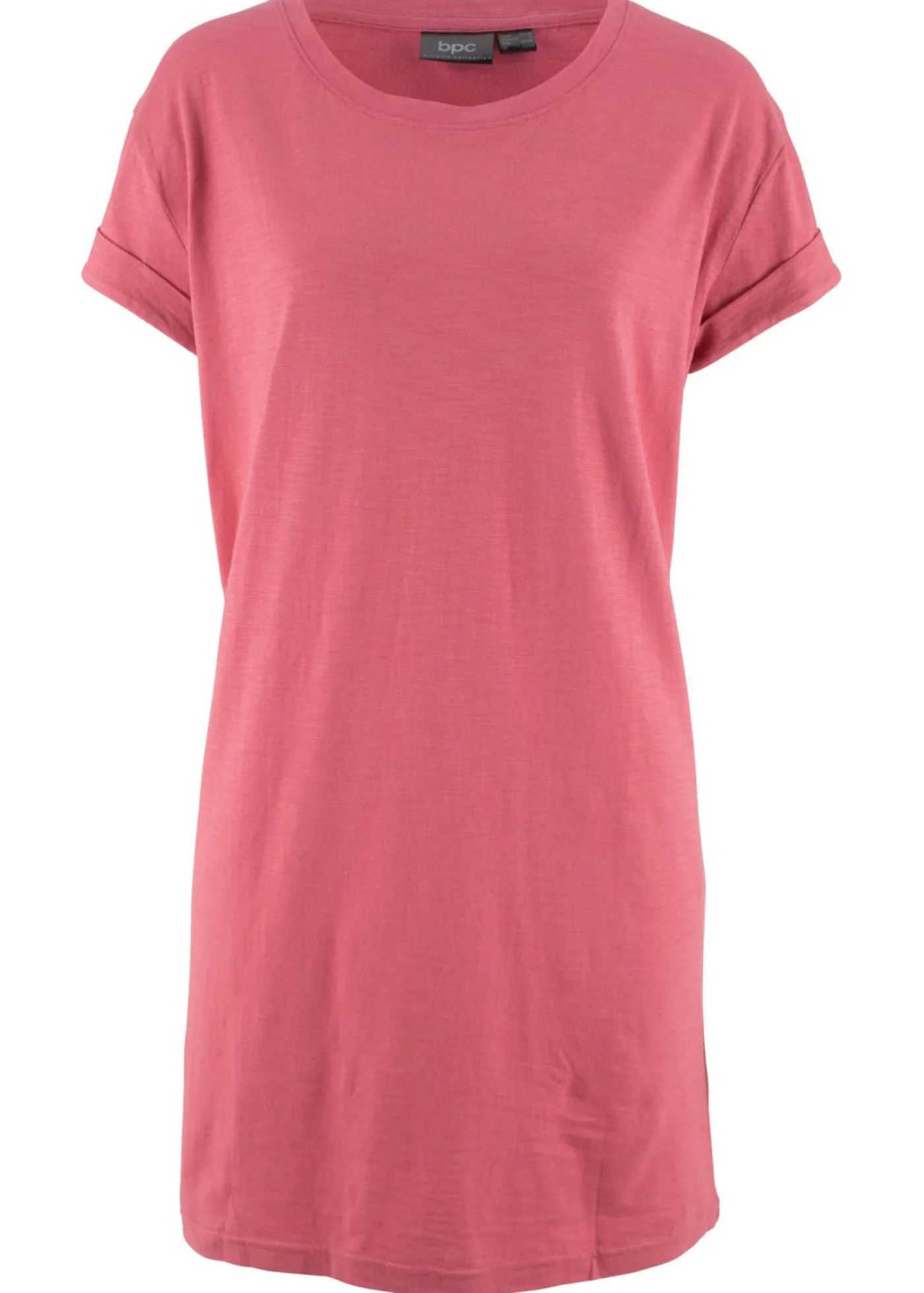 bonprix bonprix Camiseta larga de algodón puro Frambuesa ahumado
