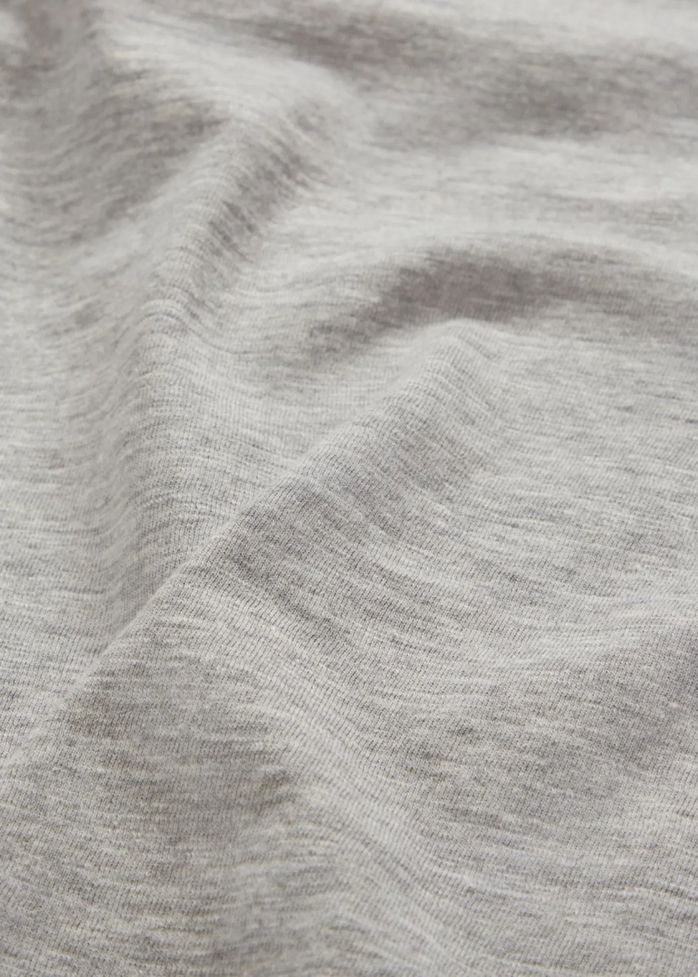 bonprix bonprix Camiseta larga de algodón puro Gris claro jaspeado Sale