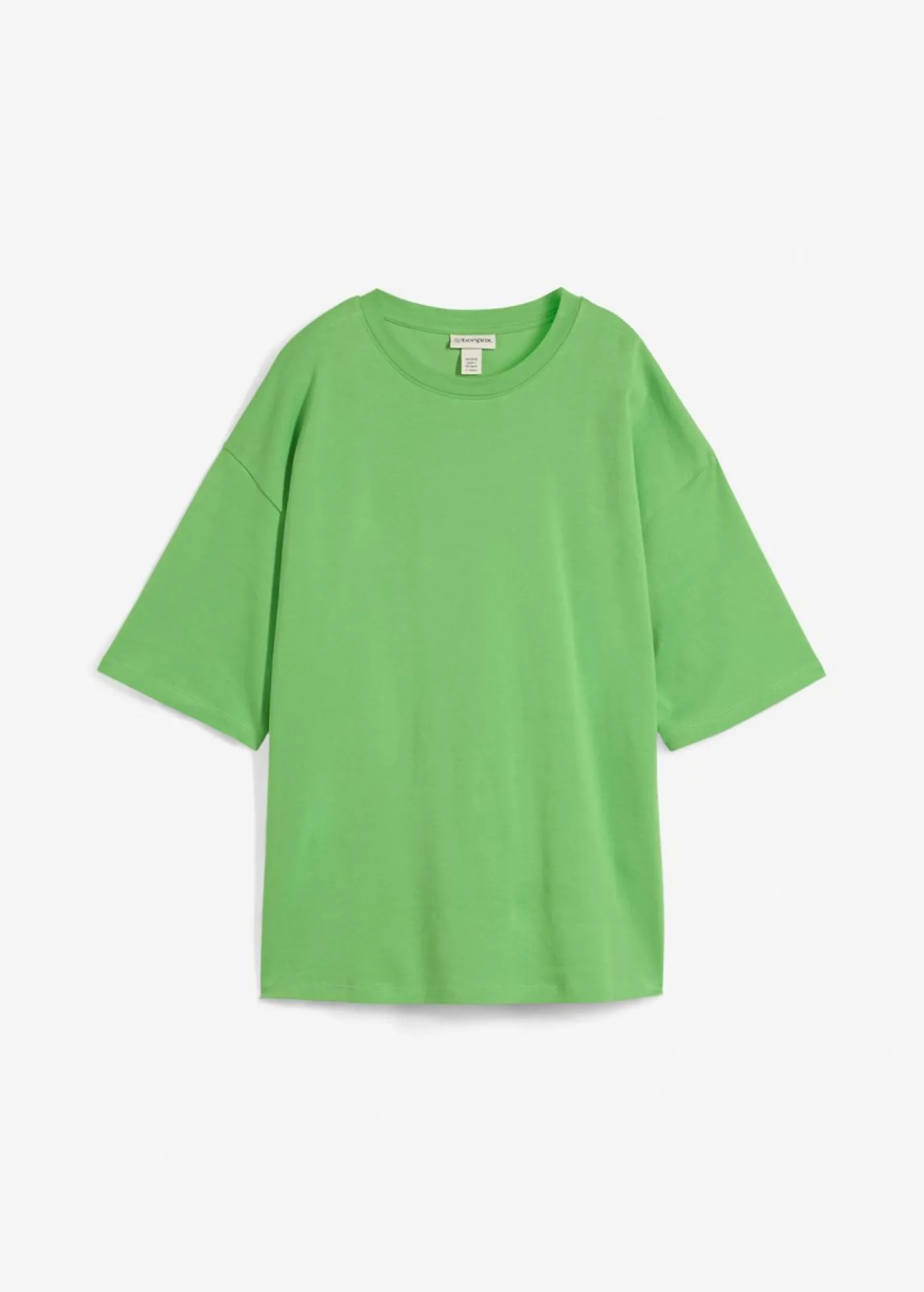 bonprix bonprix Camiseta larga de interlock Verde trébol Hot