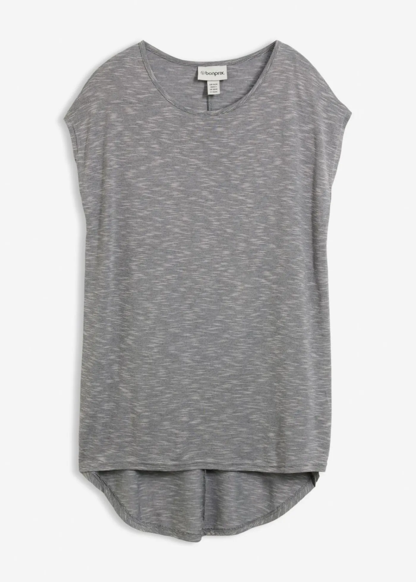 bonprix bonprix Camiseta larga de mezcla de viscosa Gris Hot