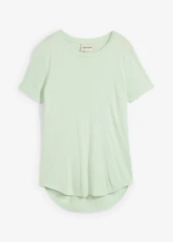 bonprix bonprix Camiseta larga de viscosa suave Verde pastel Outlet