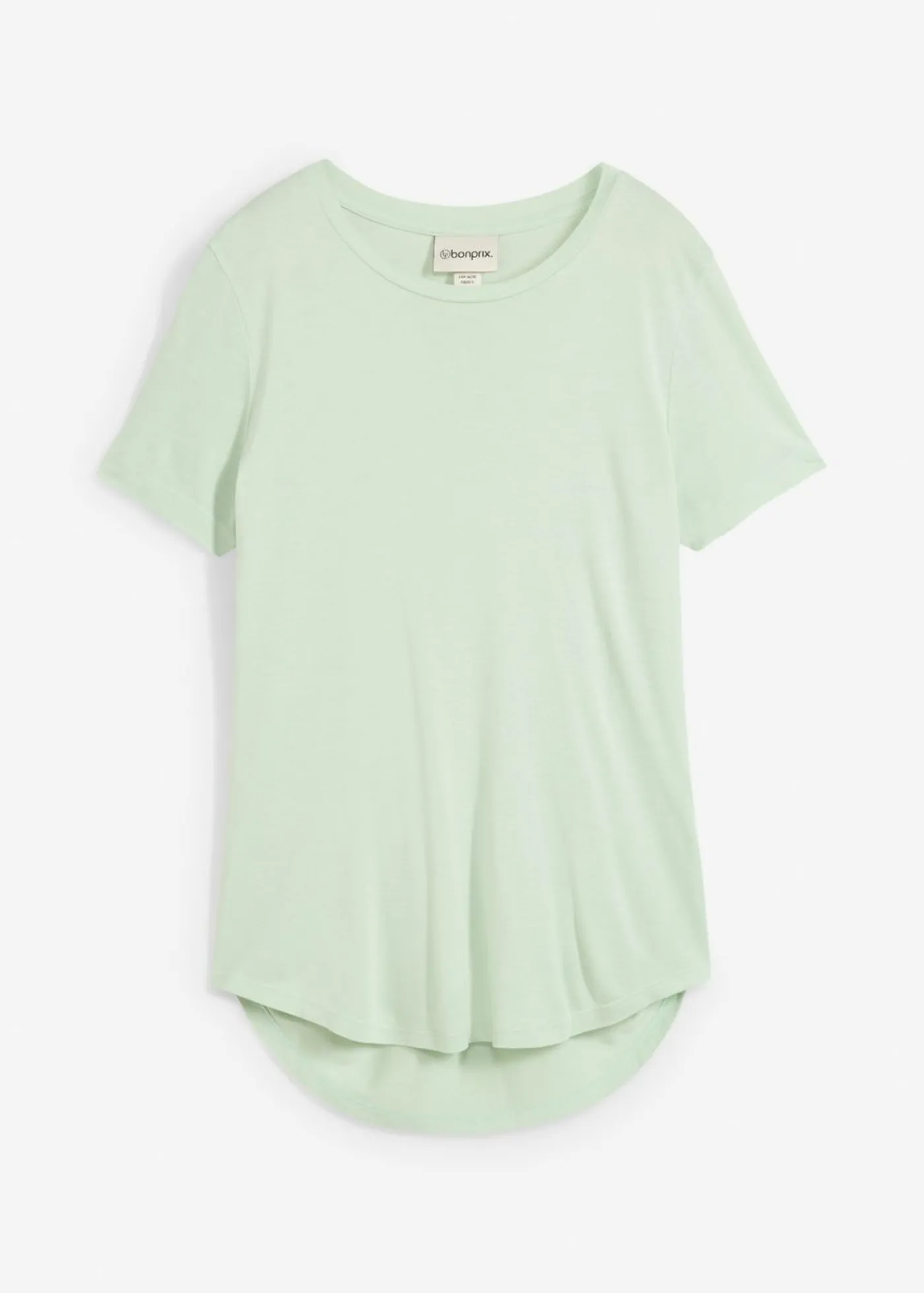 bonprix bonprix Camiseta larga de viscosa suave Verde pastel Outlet