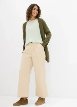bonprix bonprix Camiseta larga de viscosa suave Verde pastel Outlet