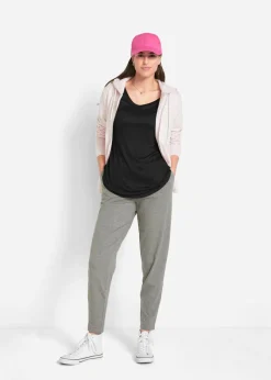 bonprix bonprix Camiseta larga de viscosa suave (2 unidades) Negro+blanco Hot