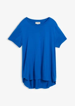 bonprix bonprix Camiseta larga de viscosa suave Azul ártico Clearance