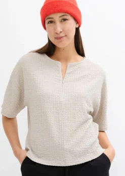bonprix bonprix Camiseta oversize gris piedra Outlet